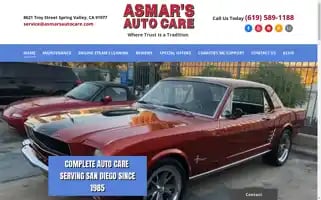 Asmarsautocare.com Screenshot 2024-05-15 12:32:24