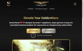 Firstclassfireworks.no Screenshot 2024-05-19 02:07:28