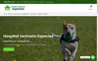 Hospitalveterinarioespecies.com Screenshot 2024-05-21 14:58:11