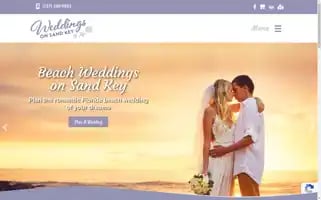 Weddingsonsandkeybeach.com Screenshot 2024-07-04 16:14:03