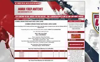 Mariafixedmatches.com Screenshot 2024-06-15 20:33:13