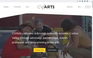 Comoxvalleyarts.com Screenshot 2024-06-12 09:56:15