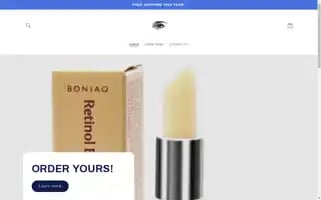 Theboniaqstore.com Screenshot 2024-05-03 17:07:32