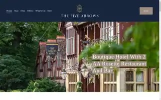 Fivearrowshotel.co.uk Screenshot 2024-04-22 21:50:51