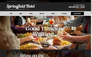 Springfieldhotelpub.co.uk Screenshot 2024-04-26 09:34:52