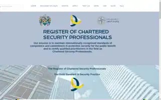 Charteredsecurityprofessional.org Screenshot 2024-07-04 07:05:26