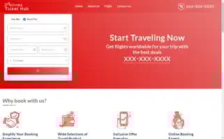 Airlinestickethub.com Screenshot 2024-04-26 00:27:58