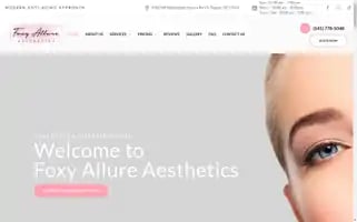 Foxyallureaesthetics.com Screenshot 2024-07-06 18:35:28