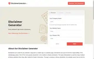Disclaimergenerator.org Screenshot 2024-06-14 13:40:38