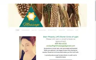 Circleoflightmassage.com Screenshot 2024-04-16 02:17:14