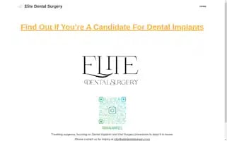 Elitedentalsurgery.com Screenshot 2024-05-28 18:54:55