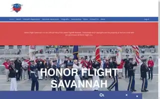 Honorflightsavannah.org Screenshot 2024-04-22 19:55:42