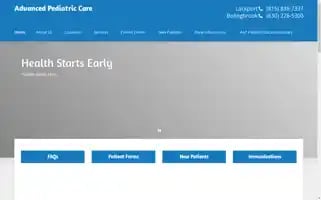 Advancedpediatriccare.com Screenshot 2024-07-03 08:41:59