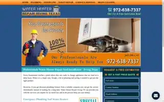 Waterheaterrepairirving.com Screenshot 2024-05-16 23:42:50