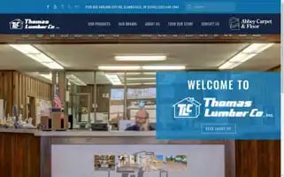 Thomaslumbercompany.com Screenshot 2024-05-16 21:24:40