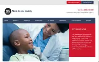 Akrondentalsociety.org Screenshot 2024-07-06 20:09:17