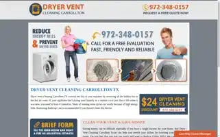 Dryerventcleaningcarrollton.com Screenshot 2024-06-13 05:18:27