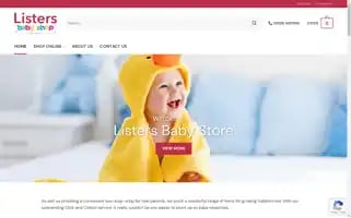 Listersbabyshop.co.uk Screenshot 2024-05-23 10:04:29
