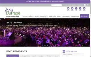 Artsdupage.org Screenshot 2024-07-03 21:24:20