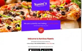 Pizzarominos.com Screenshot 2024-05-18 20:18:47