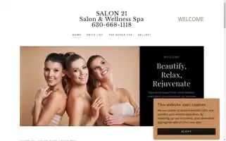 Salon21wheaton.com Screenshot 2024-05-16 16:04:57