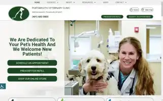 Portsmouthvetclinic.com Screenshot 2024-06-30 23:47:44