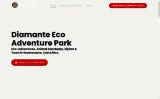 Diamanteecoadventurepark.com Screenshot 2024-06-30 16:15:59