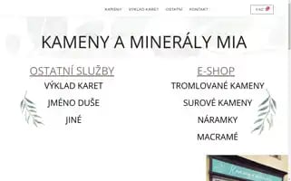 Kamenyamineralymia.cz Screenshot 2024-05-27 22:56:33
