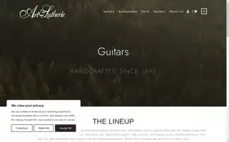 Artandlutherieguitars.com Screenshot 2024-07-04 14:35:23