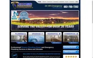 Haloplumbingandrooterphoenix.com Screenshot 2024-05-10 00:31:10