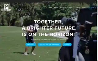 Parkinsoncf.org Screenshot 2024-07-04 10:33:29