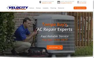 Velocityairconditioning.com Screenshot 2024-05-16 23:14:10
