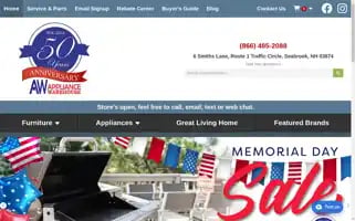 Appliancewarehouse.net Screenshot 2024-05-15 12:04:04