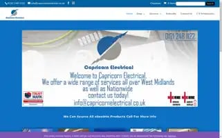 Capricornelectrical.co.uk Screenshot 2024-05-27 03:41:58