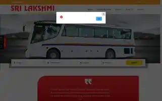 Srilakshmitravelsandcoaches.com Screenshot 2024-04-17 11:07:58