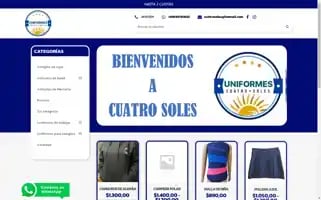 Cuatrosolesuniformes.com Screenshot 2024-05-20 03:50:13