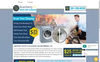 Dryerventcleaningrosenberg.com Screenshot 2024-07-05 17:53:00