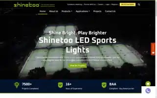 Shine2sportslighting.com Screenshot 2024-07-05 14:17:30