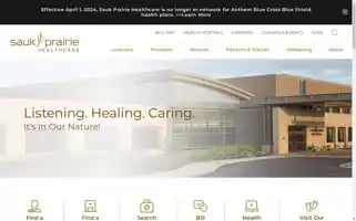 Saukprairiehealthcare.org Screenshot 2024-07-07 04:44:15