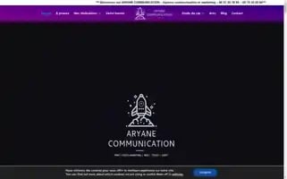 Aryane-communication.fr Screenshot 2024-06-18 14:13:20