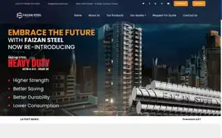 Faizansteel.com Screenshot 2024-07-09 17:12:32