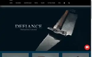 Defiancemanufacturing.com Screenshot 2024-07-01 09:34:03