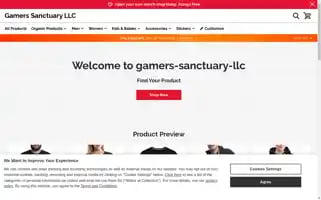 Gamers-sanctuary-llc.myspreadshop.com Screenshot 2024-07-06 06:11:30