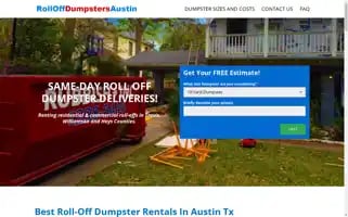 Rolloffdumpstersaustin.com Screenshot 2024-06-29 15:07:19