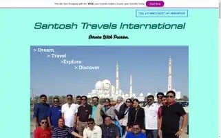 Santoshairtravels.com Screenshot 2024-04-25 15:26:31