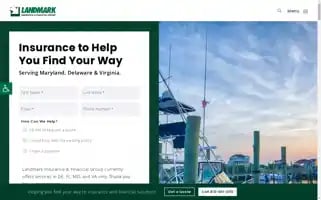 Landmarkinsuranceinc.com Screenshot 2024-07-07 01:52:34