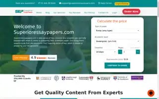 Superioressaypapers.com Screenshot 2024-05-14 03:32:59
