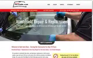 Safeautoglass.net Screenshot 2024-05-16 16:00:25