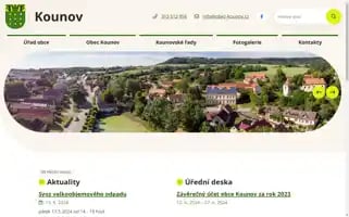 Obec-kounov.cz Screenshot 2024-06-16 10:03:05