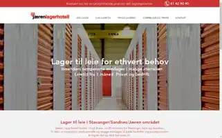 Jarenlagerhotell.no Screenshot 2024-04-16 14:13:06